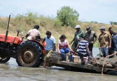 TAFE tractor ambulance drives jumbo to safety!