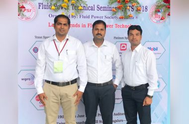 Venkateswaran K, Elango. R, Bhagwat Nagalwade, from TAFE R&D COE participated and presented a technical paper in the Fluid Power Technical Seminar (FPTS)